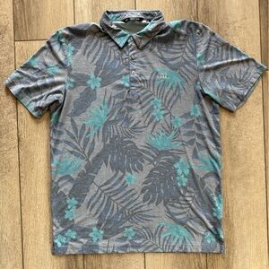 Travis Mathew Men’s Large Tropical Print Polo Shirt